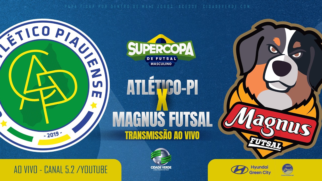 AO VIVO |  Atlético-PI x Magnus | Supercopa masculina de futsal 2026