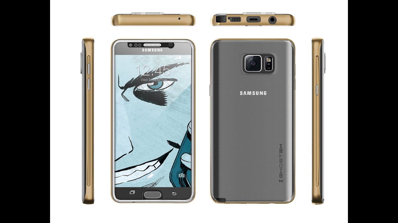 Ghostek Aluminim Bumper and Tempered Glass Screen Protector for Samsung Galaxy Note 5