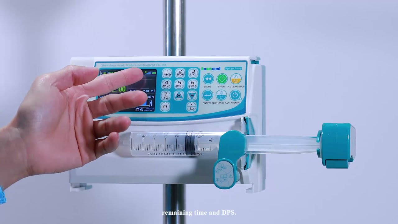 Hawkmed syringe pump HK-400III operation guide/Video de operación