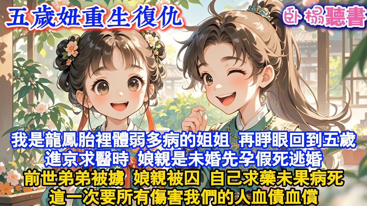 【古代爽文】我是龍鳳胎裡體弱多病的姐姐，再睜眼回到五歲進京求醫時娘親是未婚先孕假死逃婚前世弟弟被擄 娘親被囚自己求藥未果病死這一次要所有傷害我們的人血債血償#爽文 #故事頻道 #萌娃 #重生 #情感