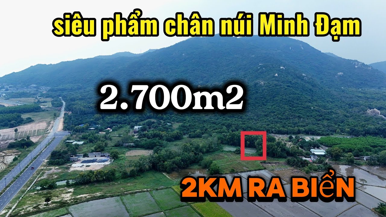 Siêu phẩm nghĩ dưỡng Phước Hải - chân núi Minh Đạm. Cách biển chỉ 2km với  2.700m2.