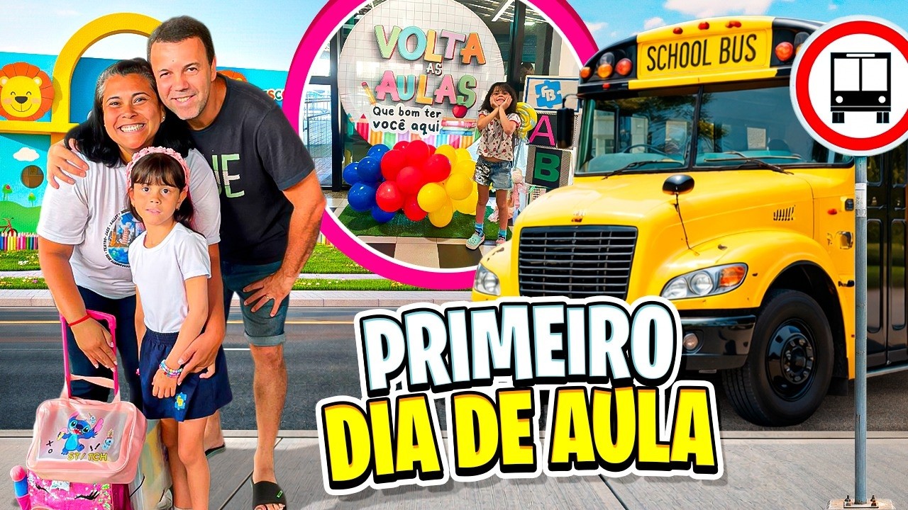 VÍDEO COMPLETO - MEU PRIMEIRO DIA DE AULA 2026 📚 | vlog escolar 1º ano - Bibi Lima