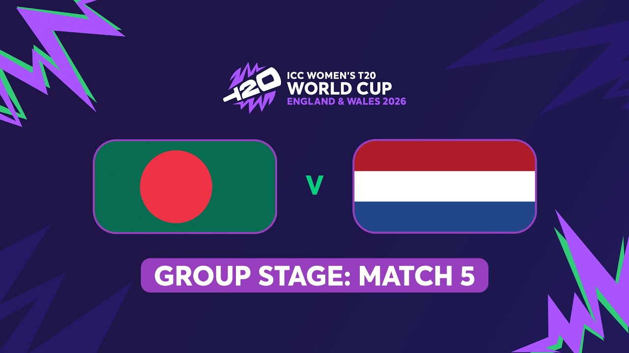 ICC Women's T20 World Cup 2026: Bangladesh vs Netherlands(English) #t20worldcup