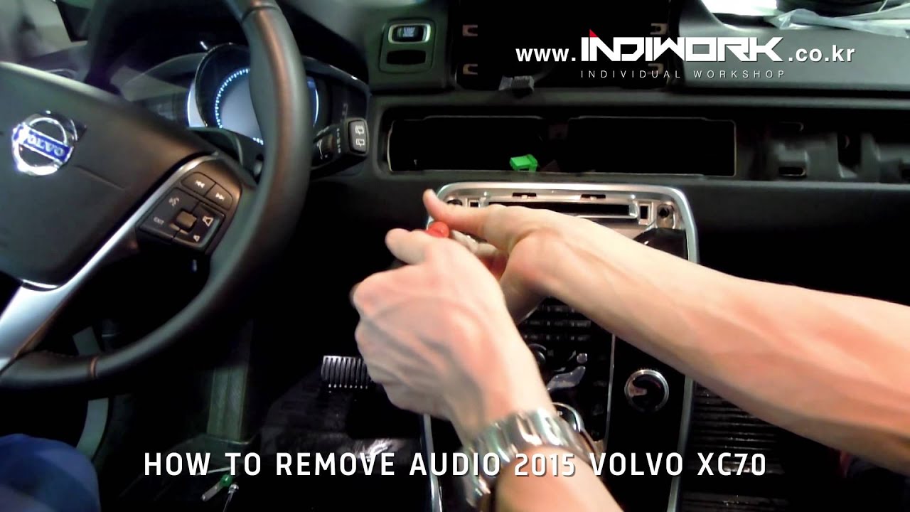 How to remove audio,monitor 2015 VOLVO XC70  by 인디웍 indiwork