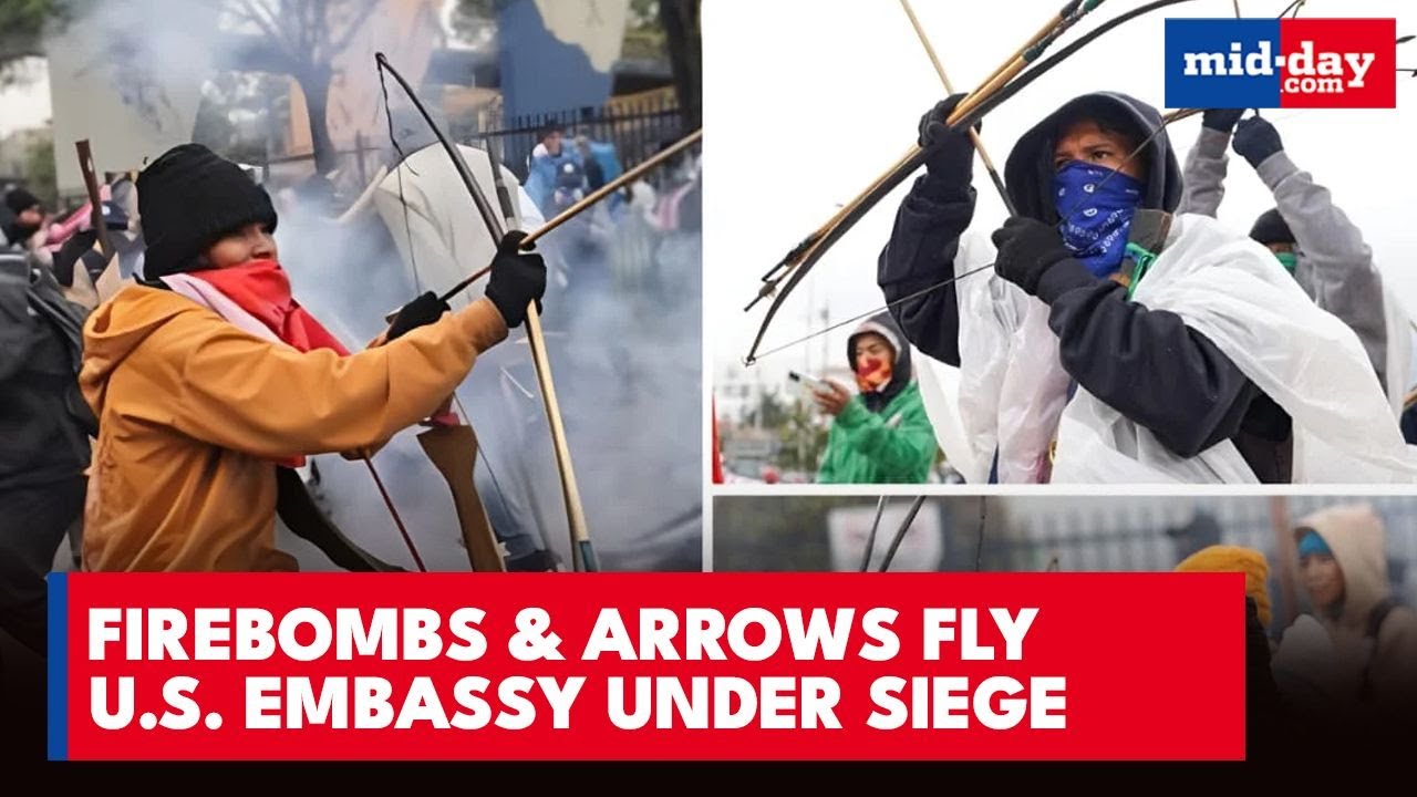 Violence Erupts Outside U.S. Embassy in Bogota as Anti-Trump Protests Escalate | Firebombs Strike