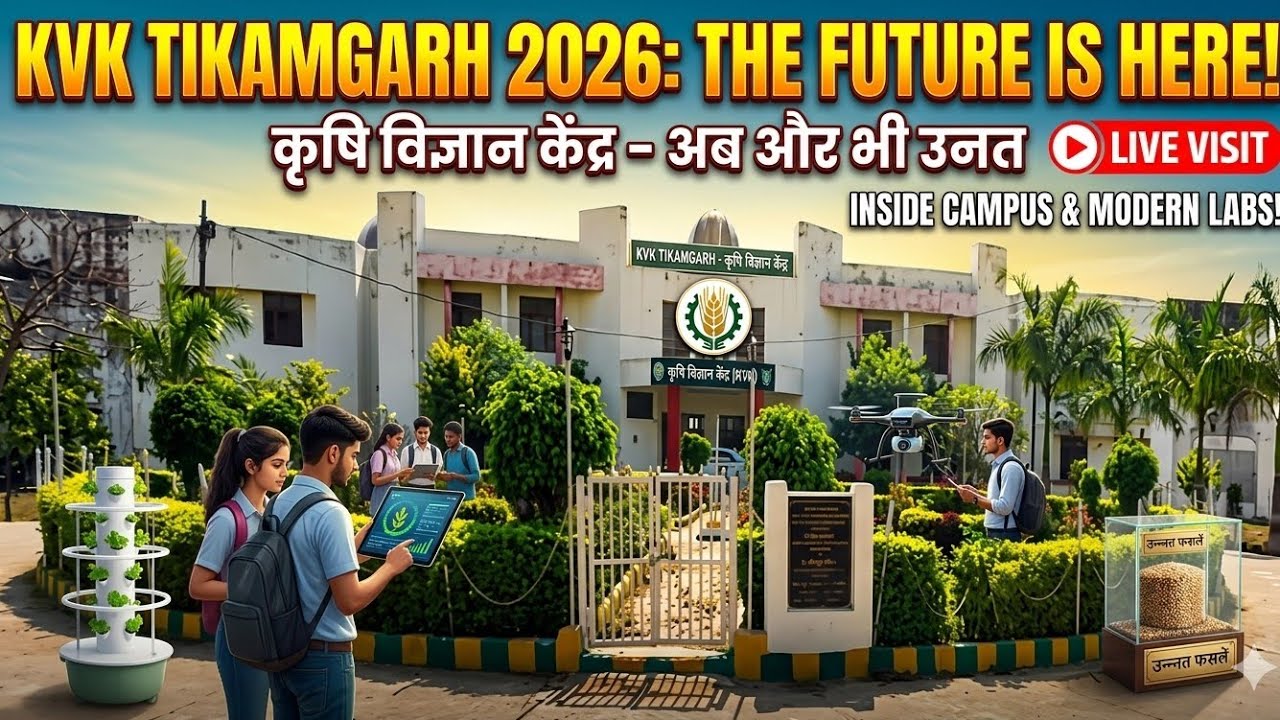  KVK Tikamgarh Campus Tour 2026 🚜 | Future of Farming in Bundelkhand#Tikamgarh #KVK #Agriculture