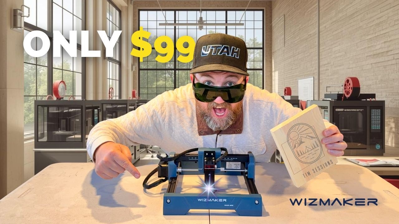 Начать работу с лазерной гравировкой еще никогда не было так дешево! Wizmaker WAND Mini