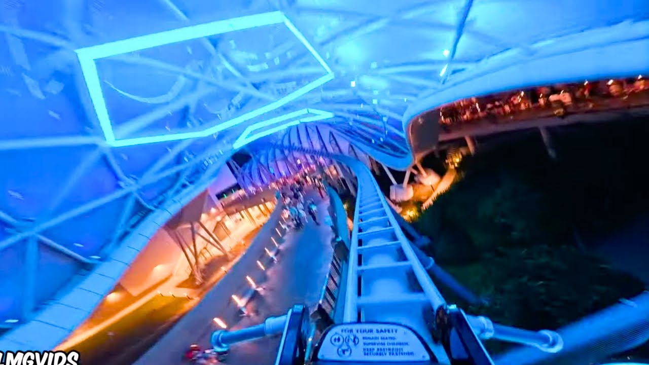 Tron Lightcycle Run - 2025 Night Time POV - Magic Kingdom, WDW Florida | 4K 60FPS