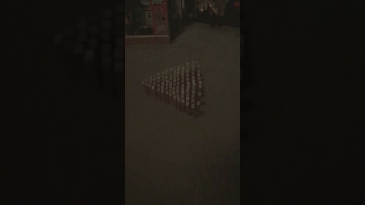 100 pin bowling! Domino bowling (2)