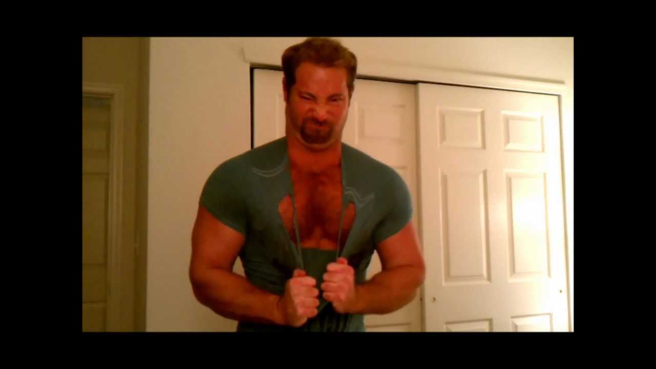 Tight Shirt Muscle Flex and Hulk Tearing Off My Shirt