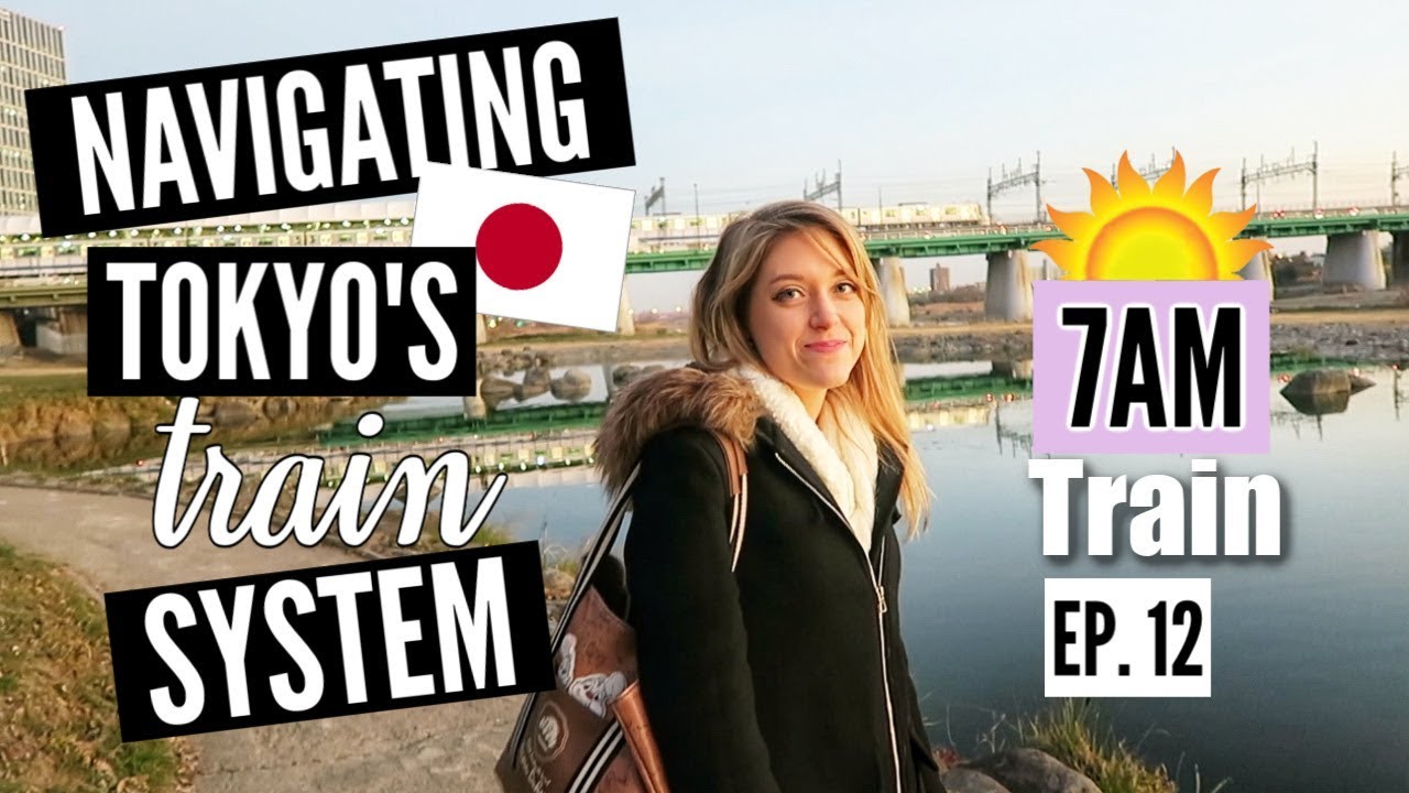 Навигация по железнодорожной системе Токио // Воскресный утренний поезд в 7 утра в Японии // Деву...