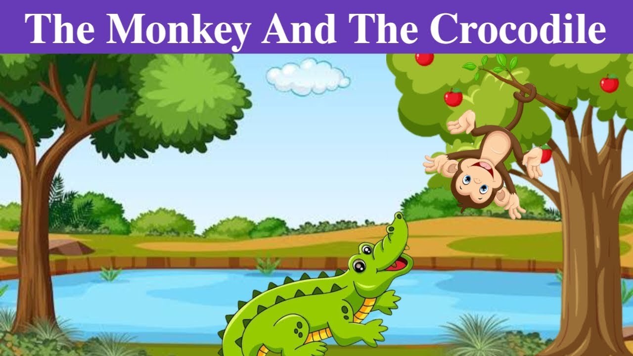 The Monkey and The Crocodile Story in English | Stories for Children | Panchatantra Stories