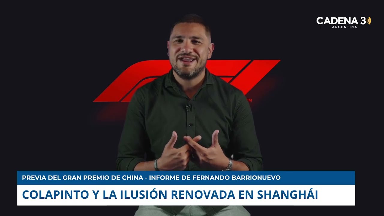 COLAPINTO LLEGA AL GP DE CHINA CON ILUSIÓN RENOVADA 🏎️🇦🇷 | Fórmula 1 en Cadena 3 Argentina