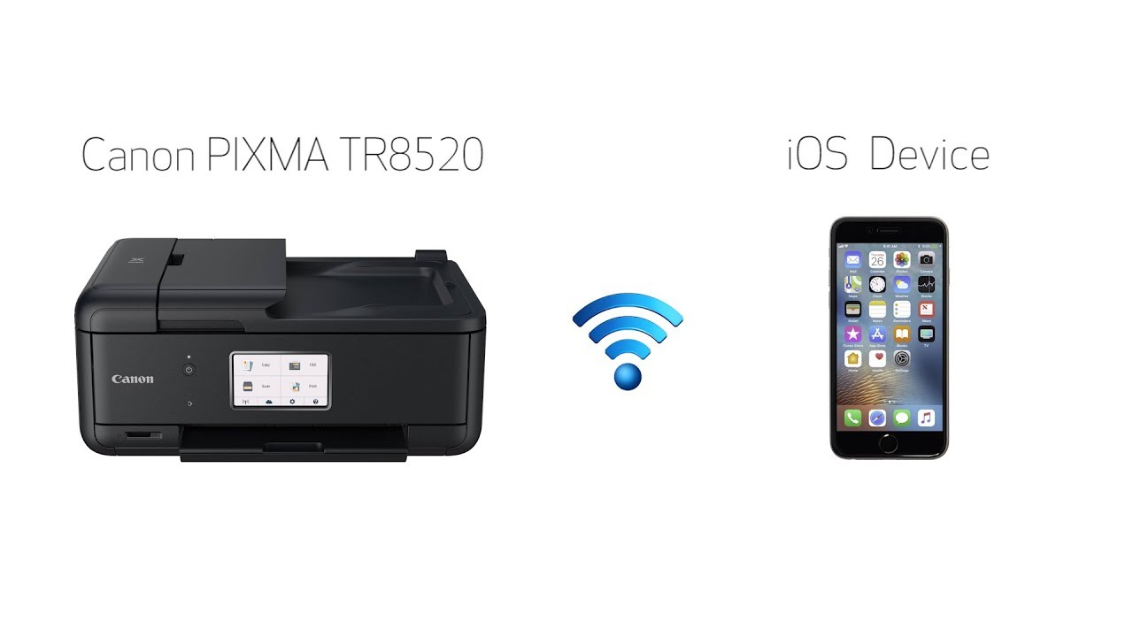 Setting up Your Wireless Canon PIXMA TR8520 - Easy Wireless Connect with an iOS Device