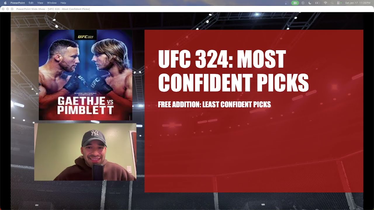 UFC 324: MOST CONFIDENT PICKS