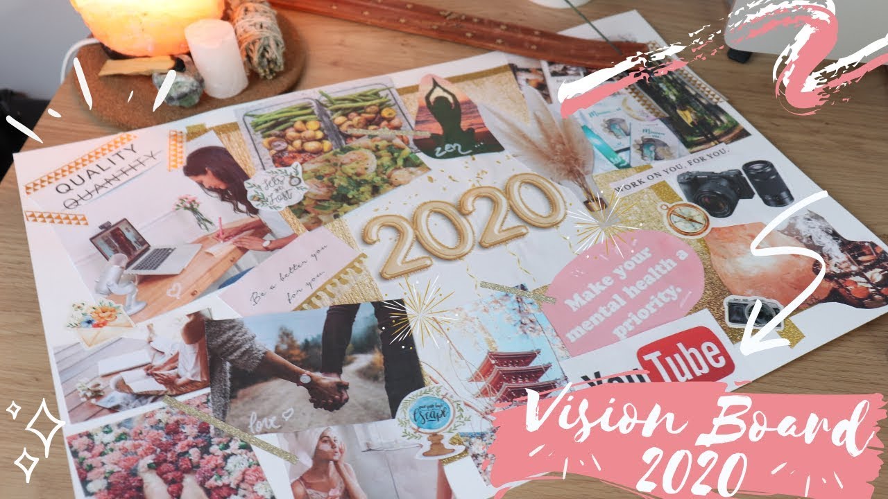 JE CRÉE MON VISION BOARD 2020 ✨ envies & engagements pour 2020⎜DIY ✂️