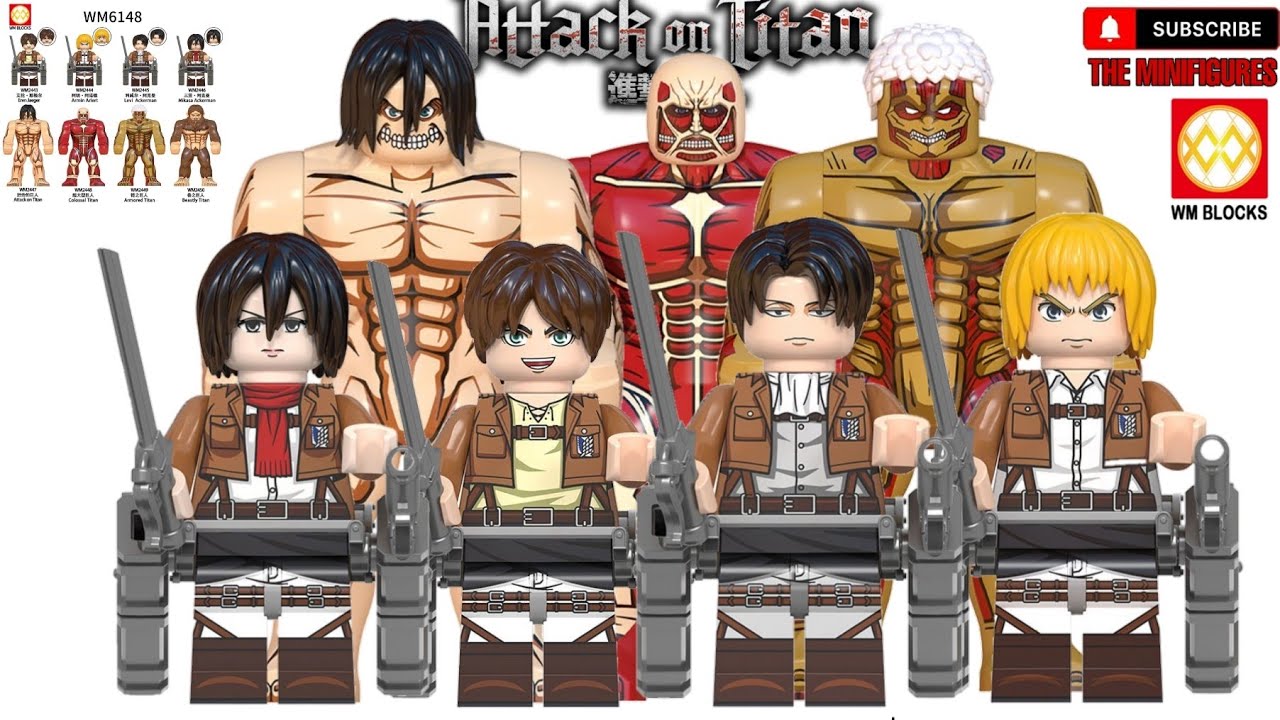 Lego Attack On Titan Eren Jaeger Minifigures Unofficial Series Review By WM Blocks WM6148