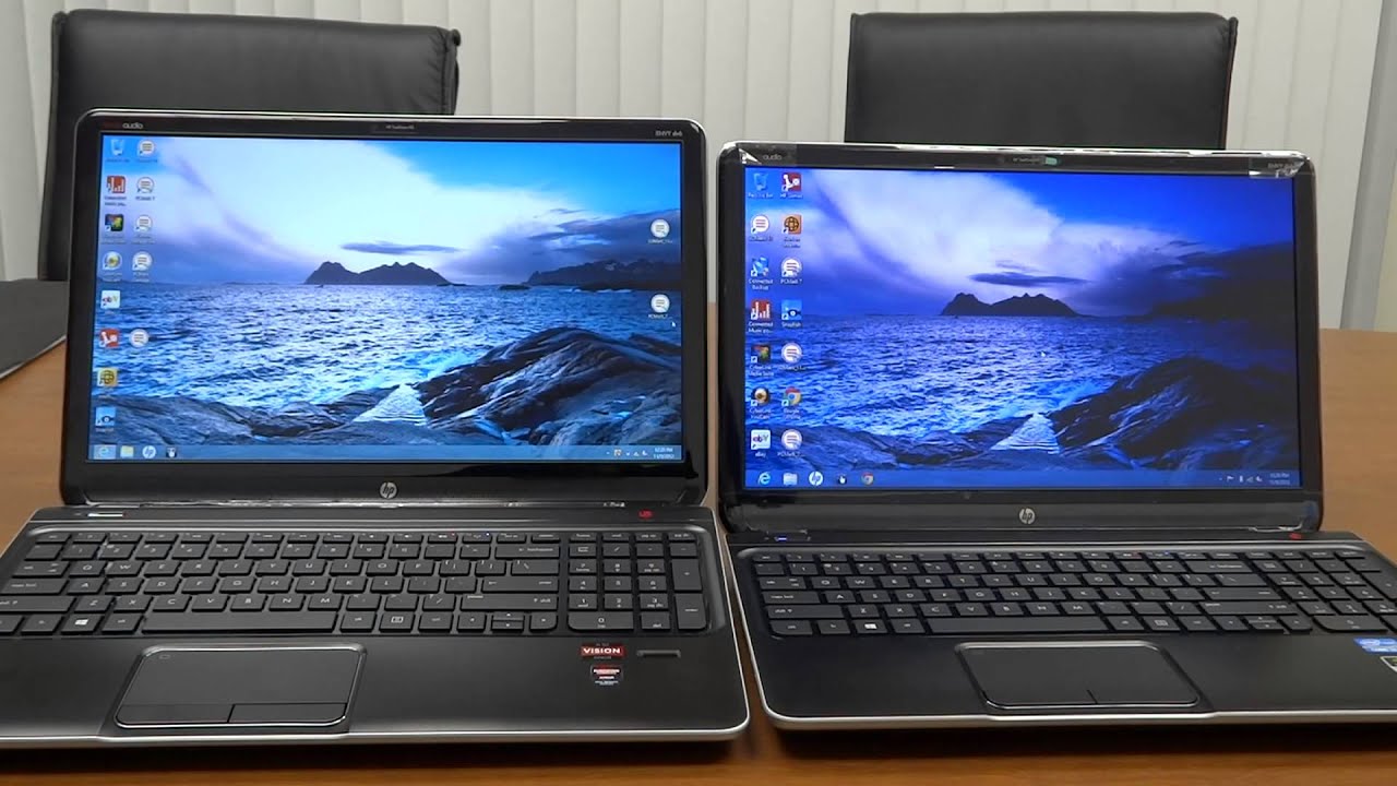 Сравнение экранов HP ENVY dv6t Full HD 1920 x 1080 и 1366 x 768