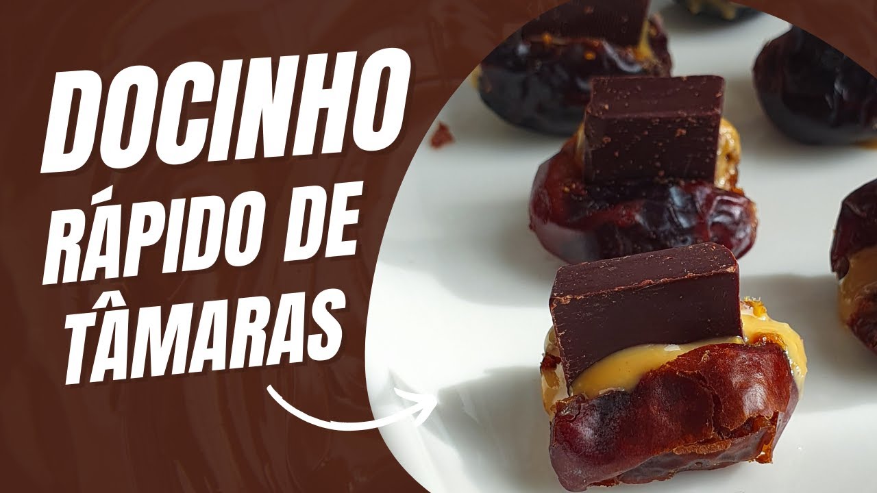 RECEITA DOCINHO RÁPIDO DE TÂMARAS - DIETA DO HÁBITO