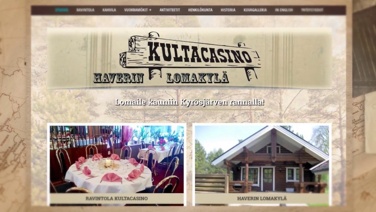 Ravintola-  ja majoituspalvelu Ylöjärvi - RAVINTOLA KULTACASINO - HAVERIN LOMAKYLÄ - +35833712293
