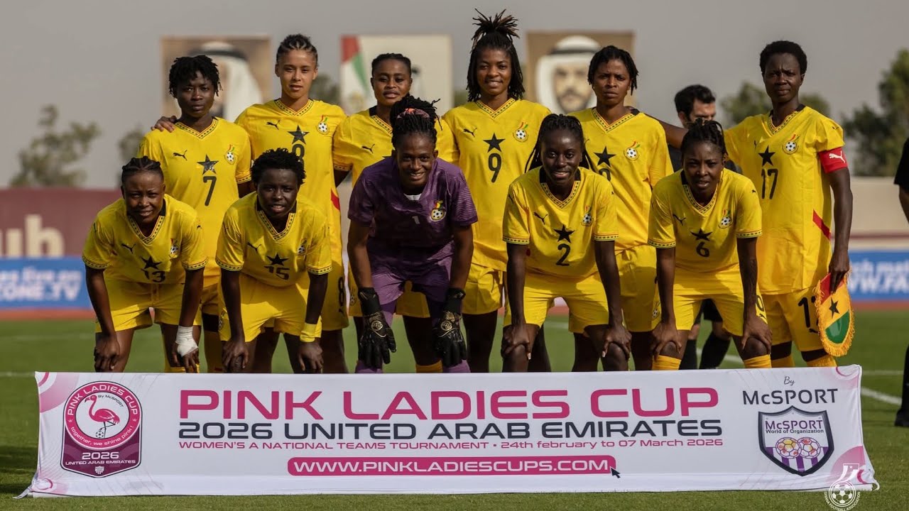 Black Queens 🇬🇭  VS Hong Kong, (. 4 : 0 ) Highlight ...Pink ladies cup , 1st Match 