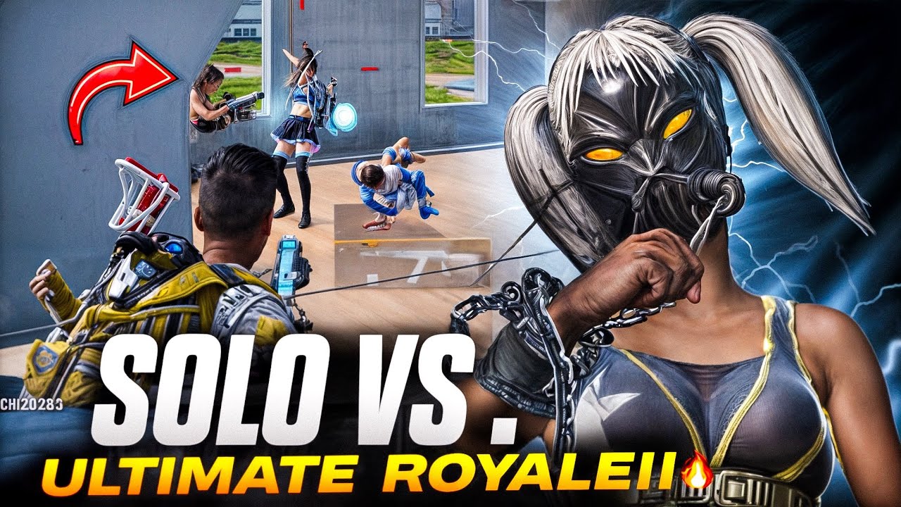 SOlO SURVIVAL AGAINST PRO’S OF ULTIMATE ROYALE 😨🔥 ! | INTENSE 1V4s OF ULTIMATE ROYALE | BGMI 