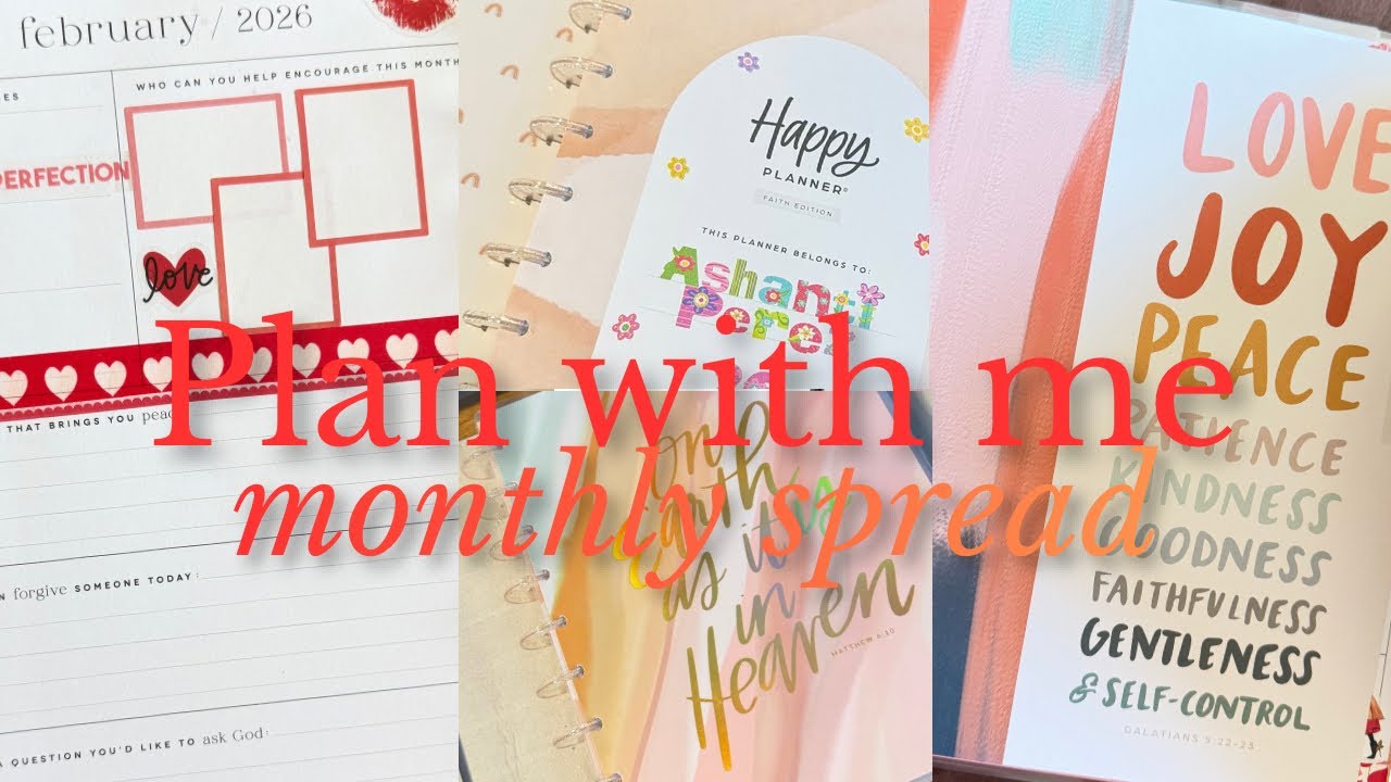 Plan with Me |  February | Monthly Spread