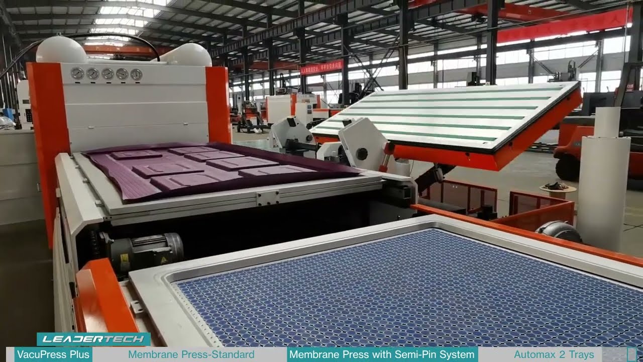 How does vacuum membrane press machine work | Automatic vacuum press machine with an auto pin system