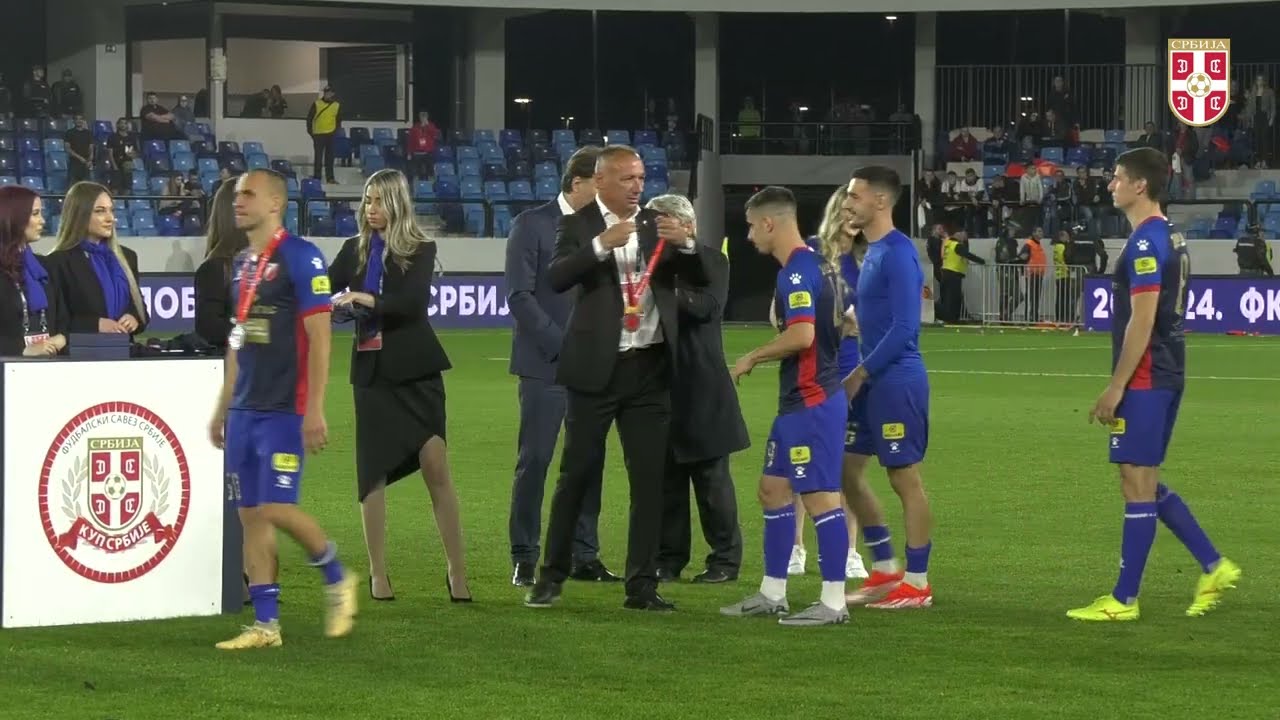 Finale Kupa Srbije 2023/2024 | Ceremonija dodela pehara i medalja | Stadion „Lagator”, Loznica