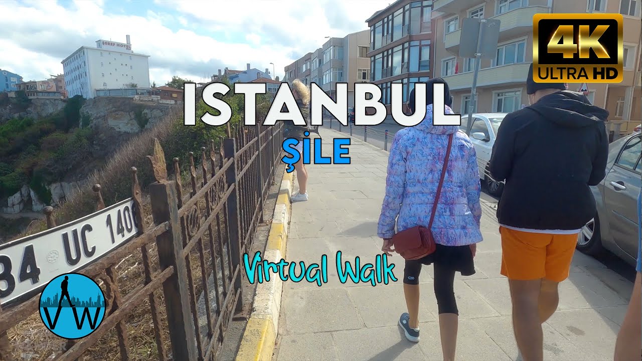 ⁴ᴷ⁵⁰ 🇹🇷 Sile Lighthouse, Shopping Places at The End of The Summer Season(ISTANBUL  WALK)