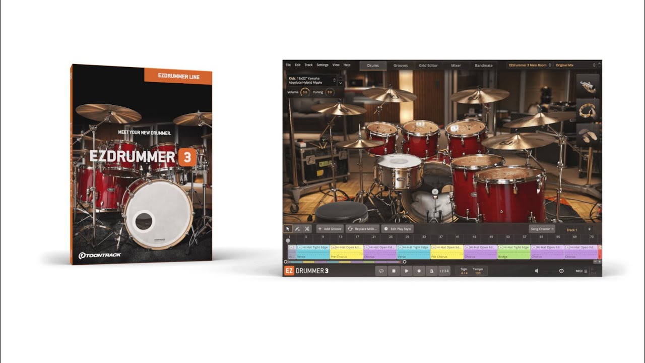 Características más importantes de Ezdrummer 3 (Spanish)