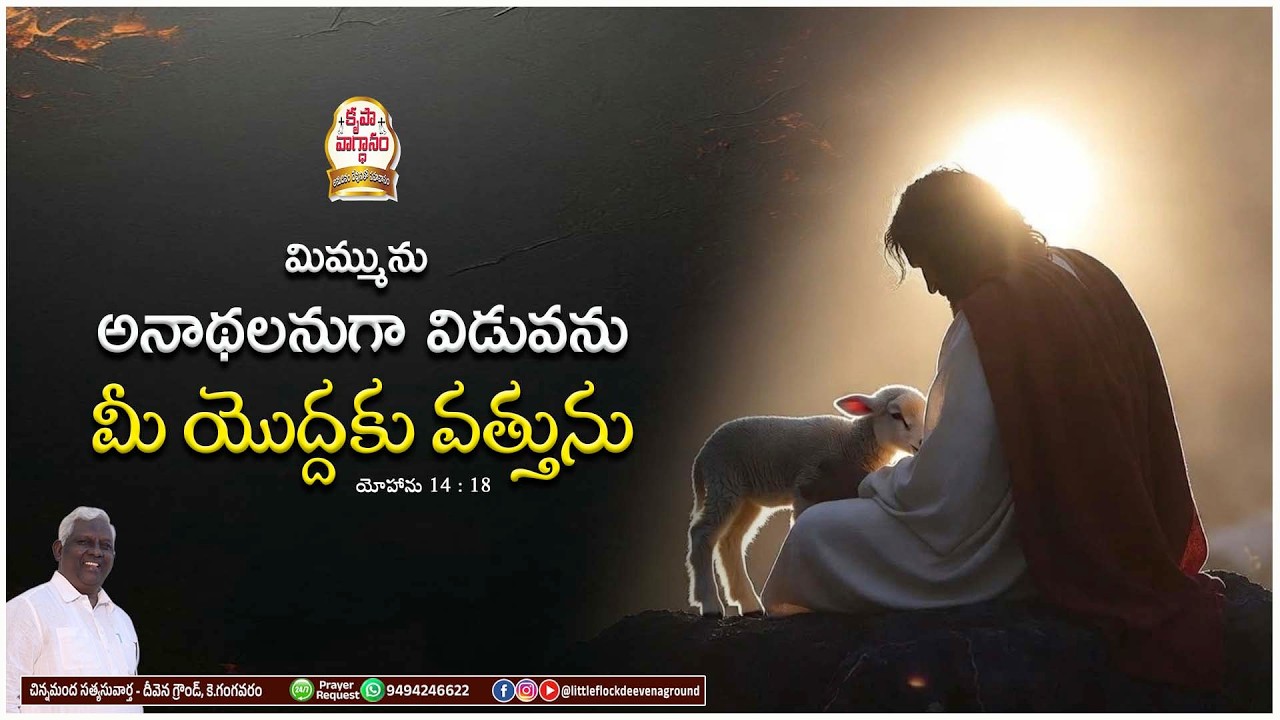 #podcast మిమ్మును అనాథ లనుగా విడువను, మీ యొద్దకు వత్తును #dailypromises