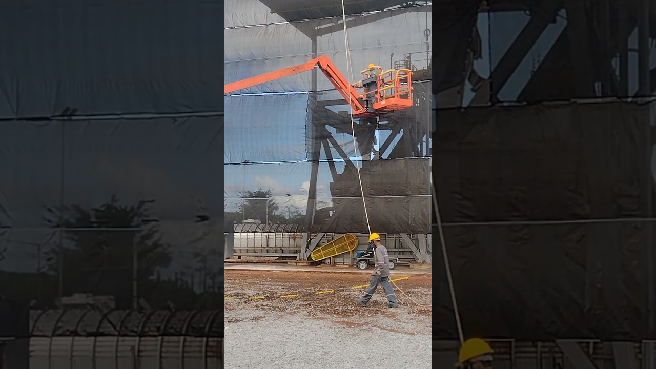 Instala&ccedil;&atilde;o de tela Sombrite. #obras