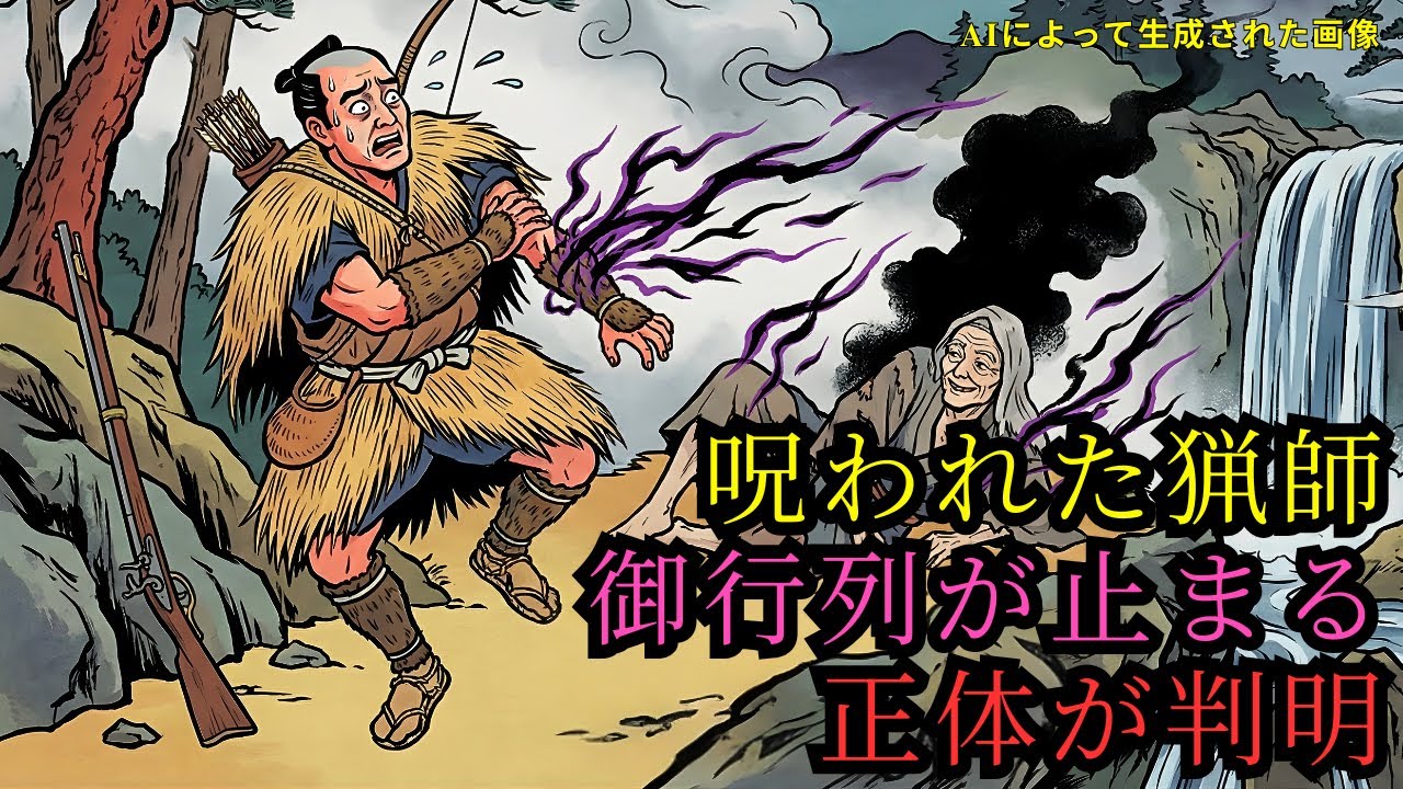 見知らぬ者を救い呪われた猟師――やがて御行列が朽ちた小屋の前で止まる| 野談 | 伝説 | 昔話 | 説話 | 民話