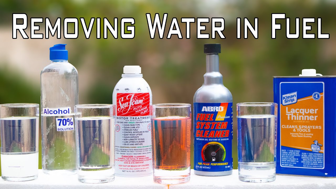 Какой продукт удаляет воду из топливного бака? Как удалить воду из бензобака?