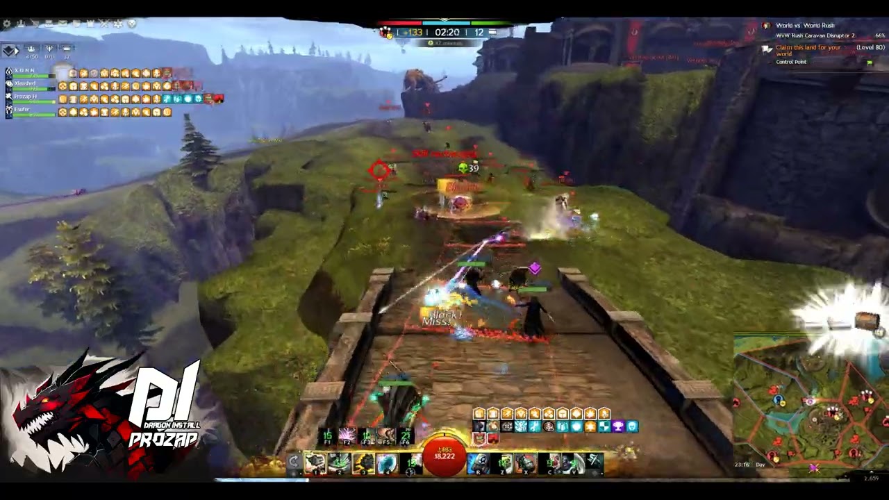 Engineer WvW - 4vX Small Scale, Fighting Zergs #3 - Dragon Install [DI]