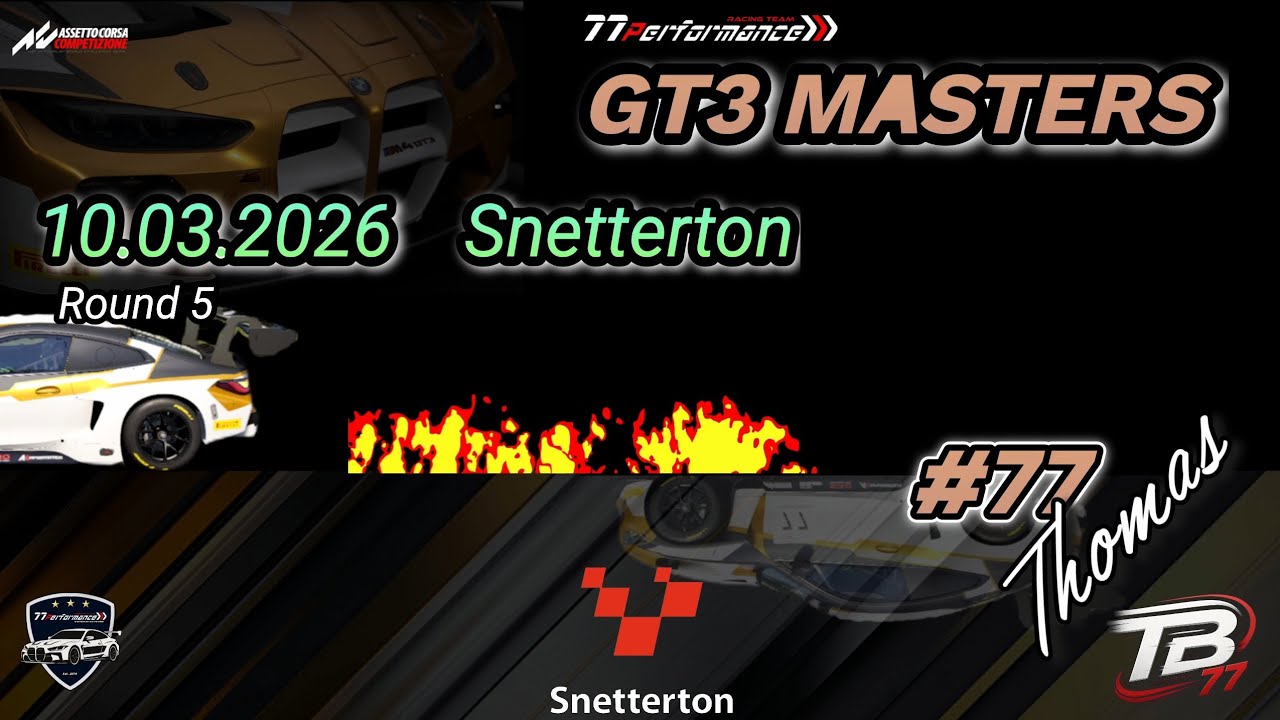 Assetto Corsa Competizione SimRacing Controller GT3 Masters 5.Lauf Snetterton BMW M4 