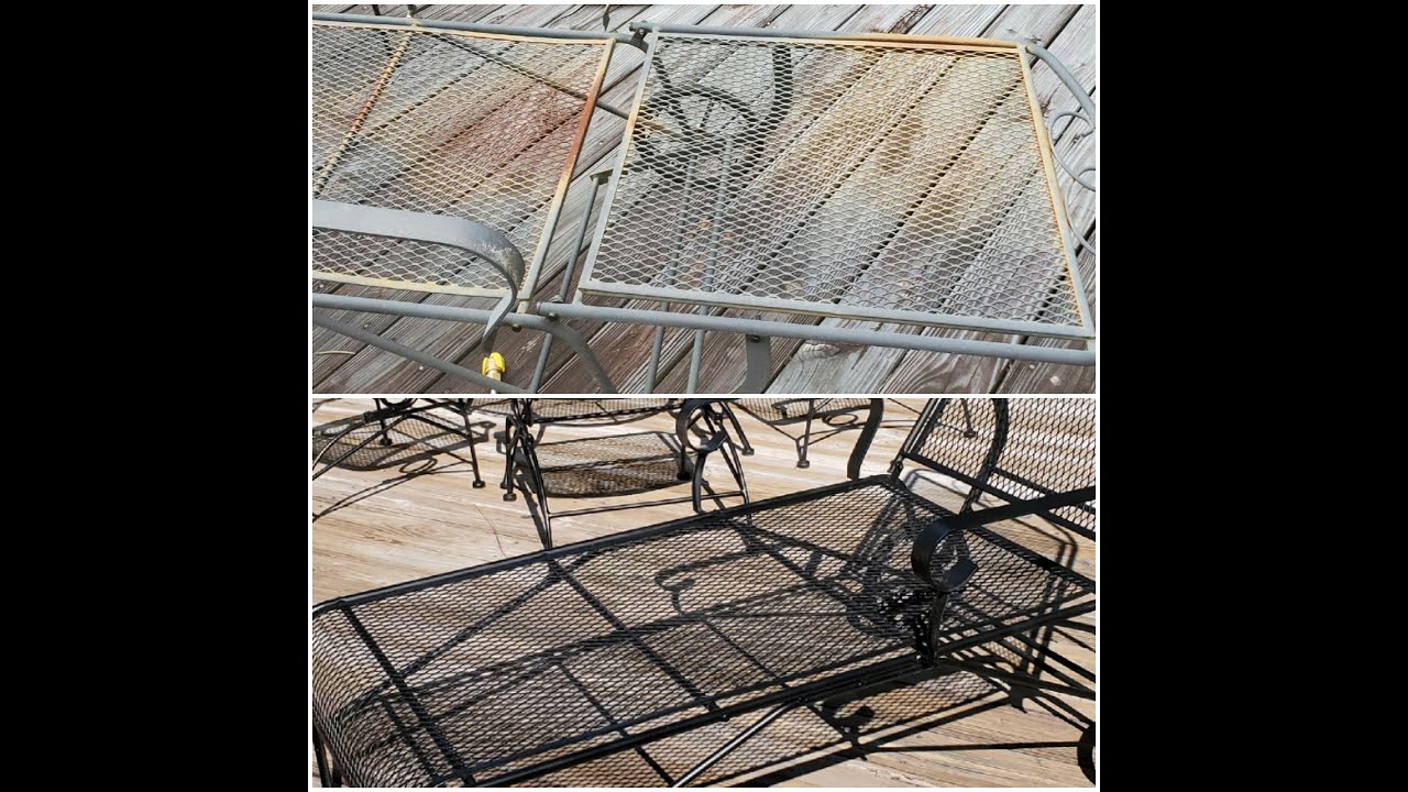 Wrought Iron Redo | Rust-oleum Spray Products | KimTownselYouTube