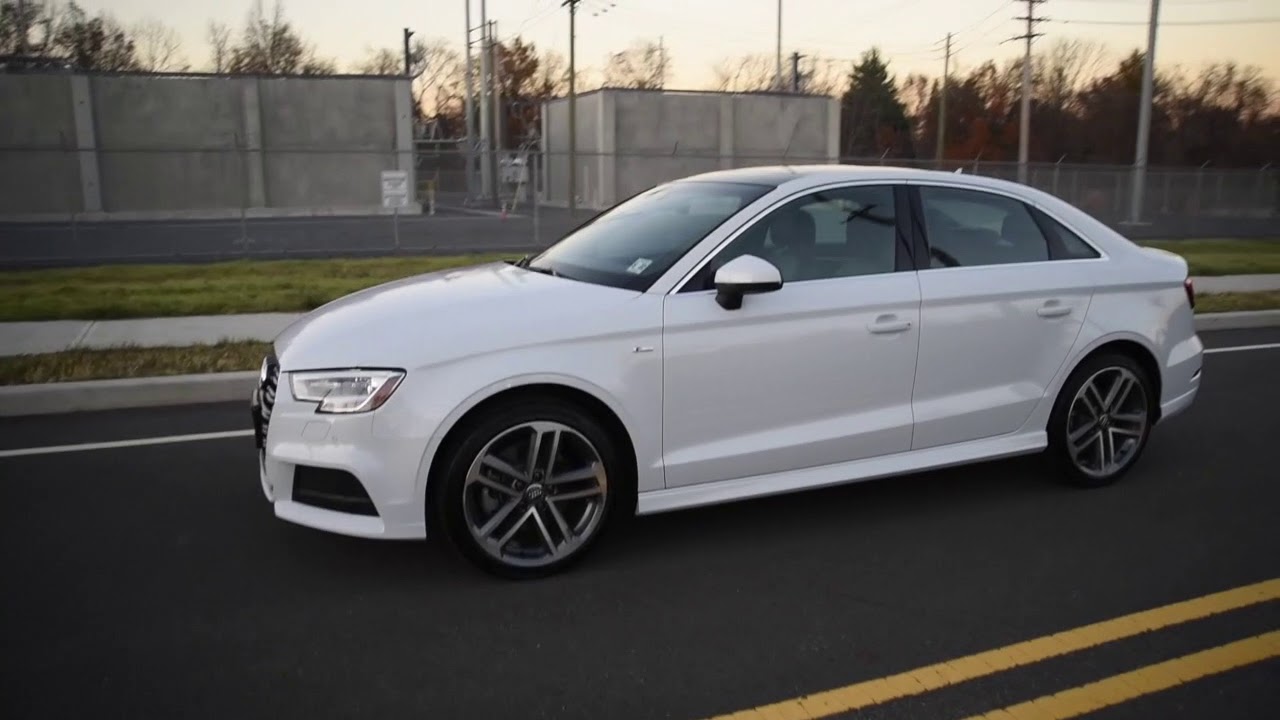 White 2017 Audi A3 Sedan Premium Plus