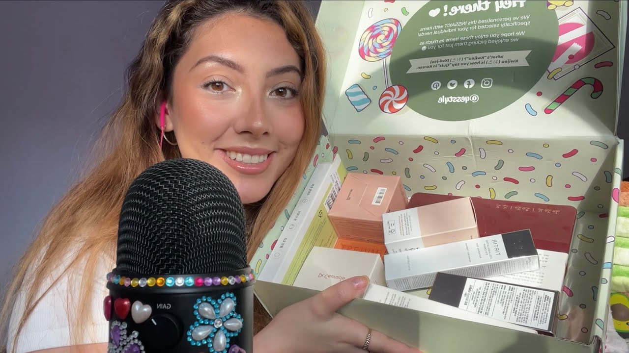 ASMR Unboxing my YesStyle INSSAKIT ✨💗 ~korean beauty products~ | Whispered