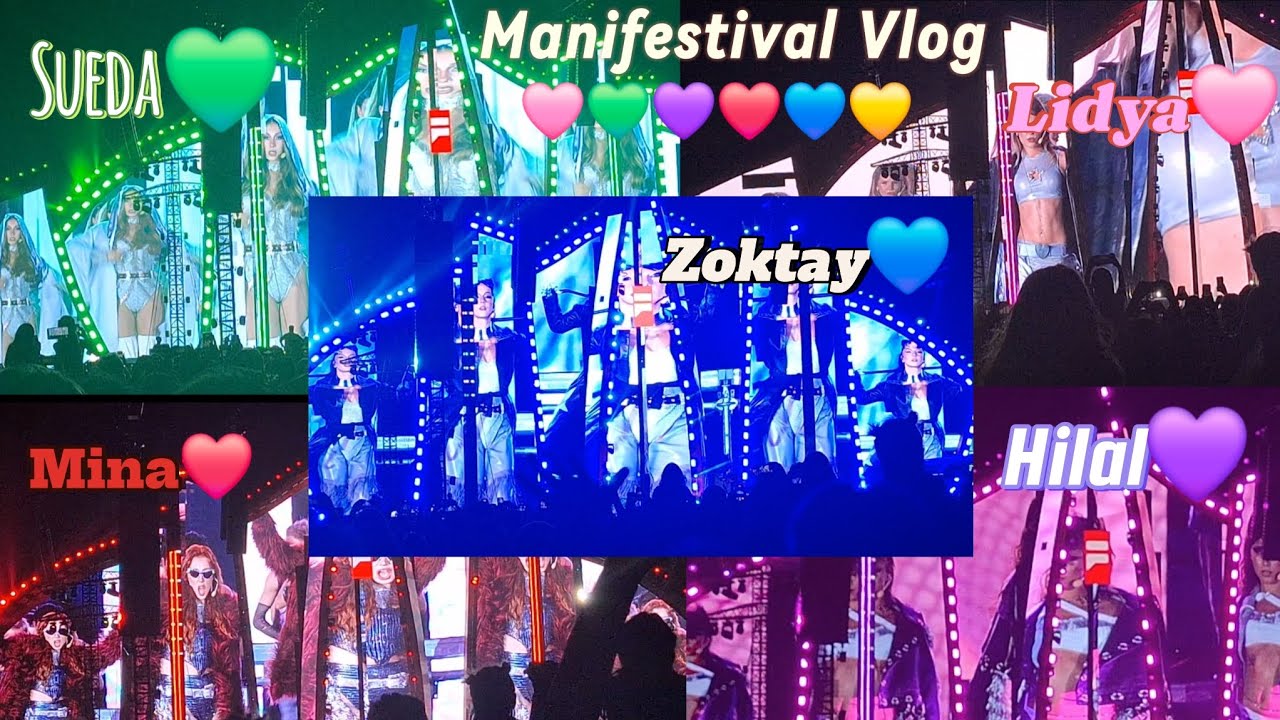 MANİFESTİVAL VLOG 💚🩷💜❤️💙💛