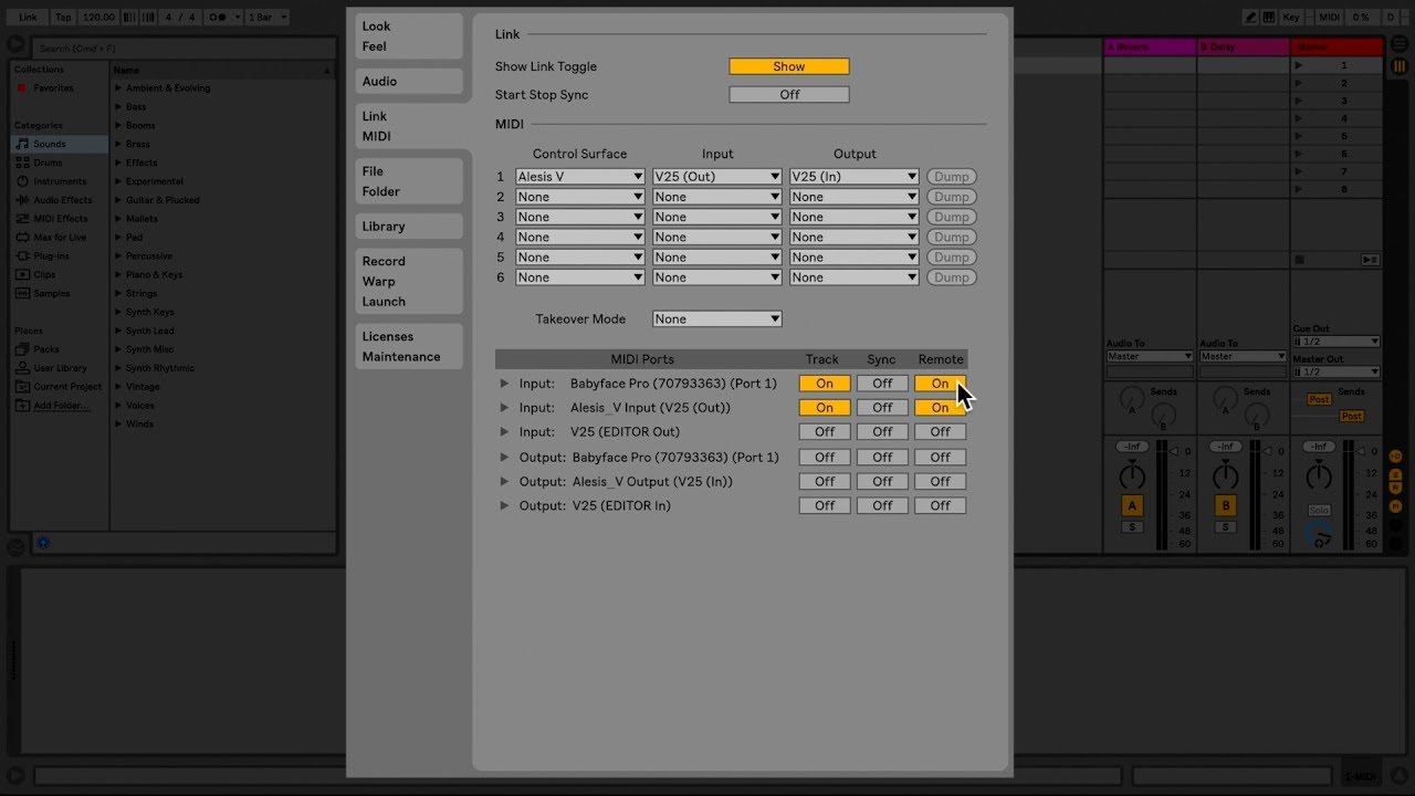 Learn Live: Setting up MIDI