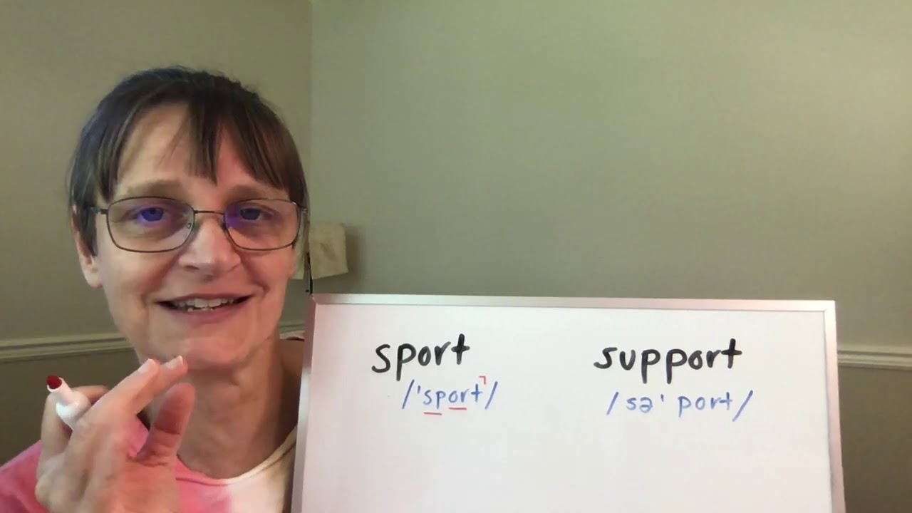 How to Pronounce Sport and Support