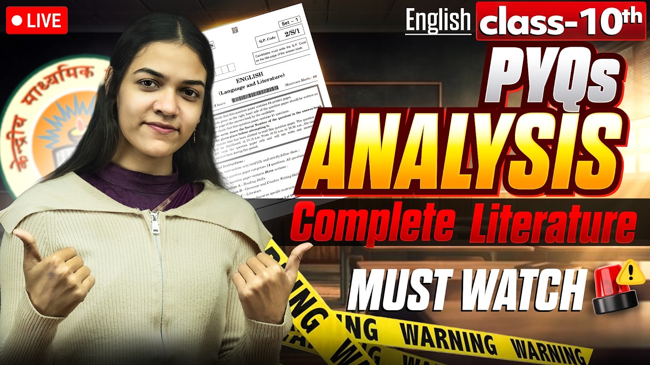 🔥 90+ in English? | Class 10 Boards LIVE Marathon | PYQs Analysis | Most Important Questions