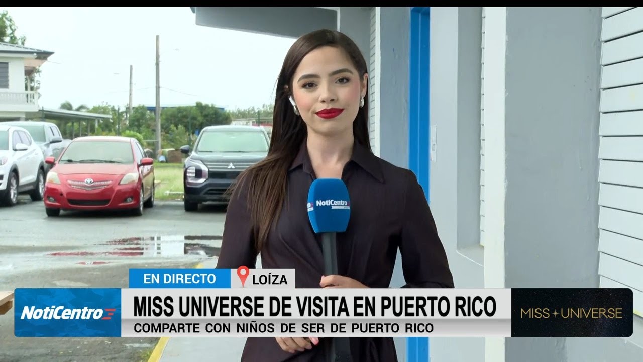 Miss Universe Fátima Bosch visita a niños de SER de Puerto Rico
