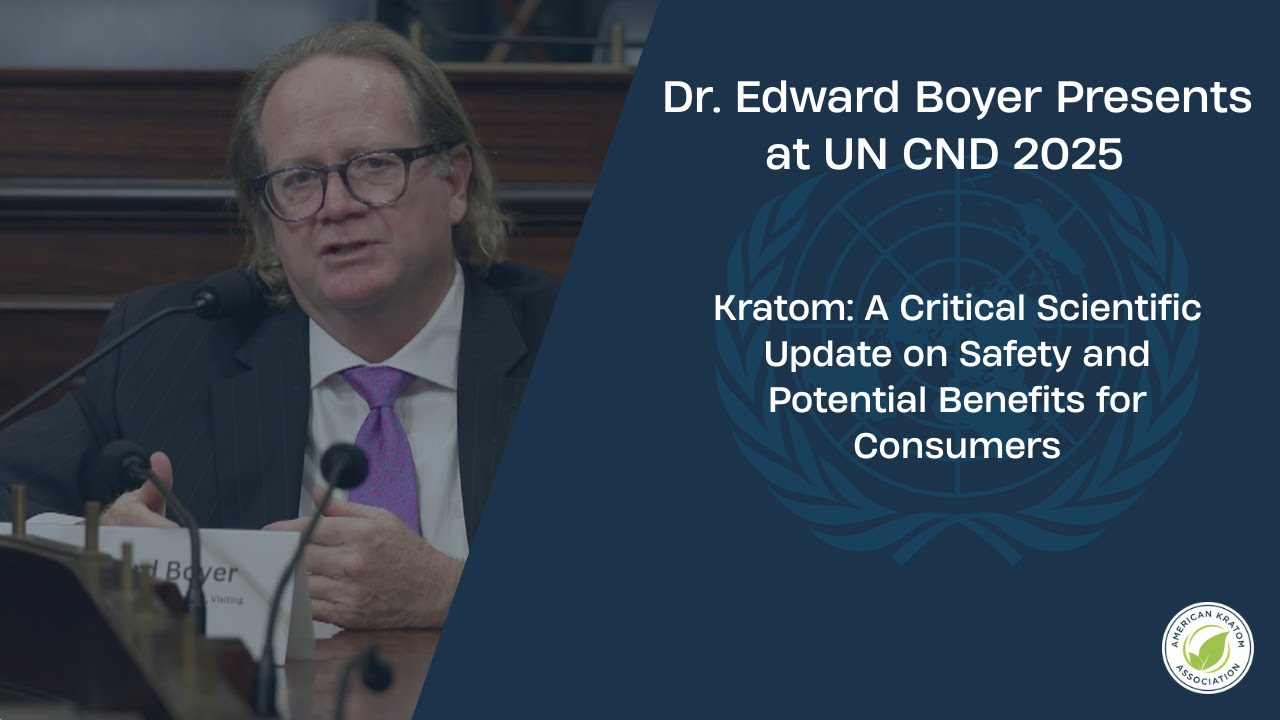 Dr. Edward Boyer's Presentation at the United Nations Commission on Narcotic Drugs 2025