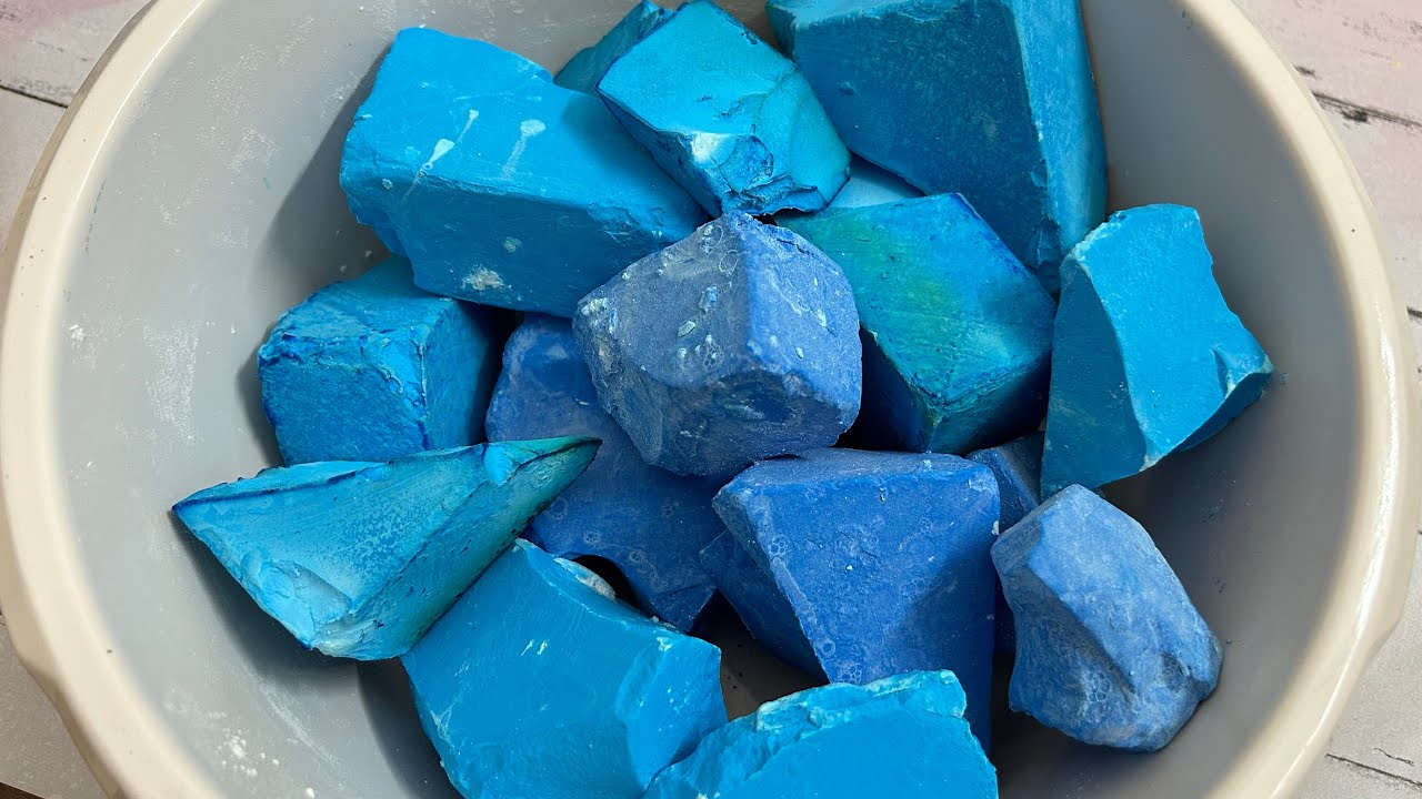 ASMR 🧊DYED GC BLOCKS 🧊 SOFT POWDERY CRUSH 🧊🧊 DUSTY 🧊 SATISFYING 🧊🧊 RELAX