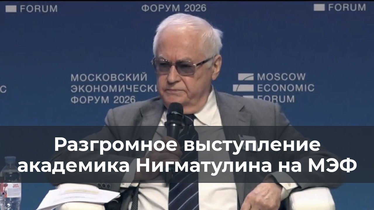 Разгромное выступление академика Нигматулина на МЭФ