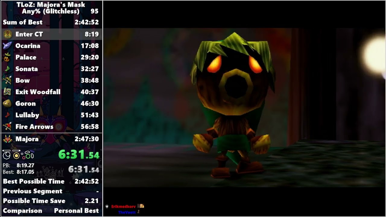 Majoras mask Glitchless in 2:47:24