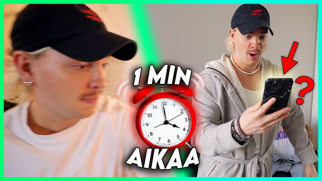 1 MINUUTTI AIKAA SUORITTAA - HAASTE!